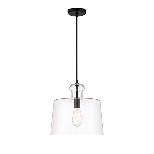 【Minka-Lavery】アメリカ・ペンダントライト「Clarity」ブラック（φ330×H350mm）