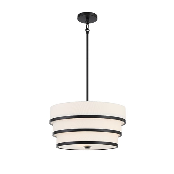 【Minka-Lavery】アメリカ・ペンダントライト「Cascade」ブラック（φ457×H559mm）