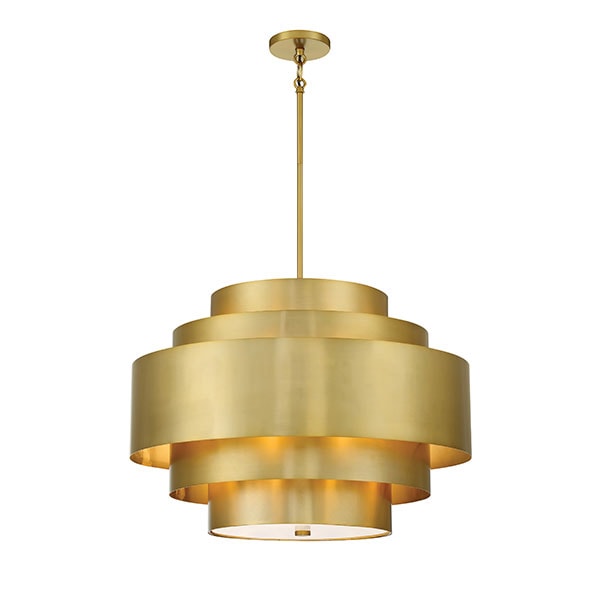 【Minka-Lavery】アメリカ・ペンダントライト「Spyglass Terrace」ゴールド（φ660×H664mm）