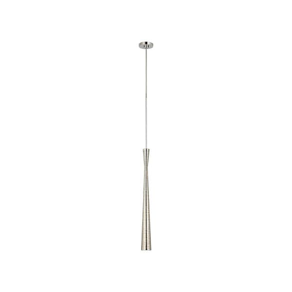 【Visual Comfort】アメリカ・デザイン照明 ペンダントライト「Utopia Tall Pendant」LED・シルバー（W76×H762mm）
