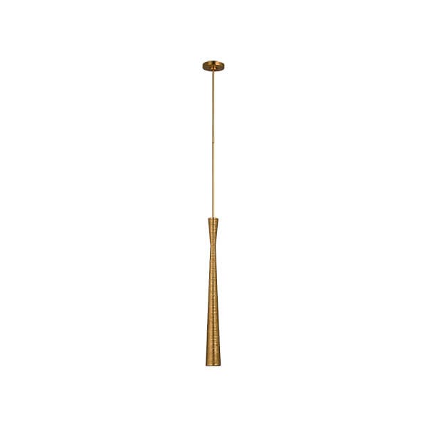 【Visual Comfort】アメリカ・デザイン照明 ペンダントライト「Utopia Tall Pendant」LED・ゴールド（W76×H762mm）