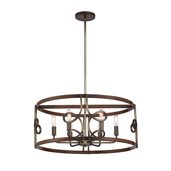 【Minka-Lavery】アメリカ・ペンダントライト「Yorkville」シルバー（φ610×H330mm）