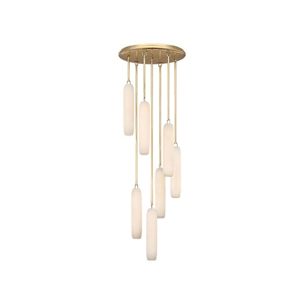 【Visual Comfort】アメリカ・デザイン照明 ペンダントライト「Formosa 7-Light Pendant」LED　ゴールド（W381×H1600mm）