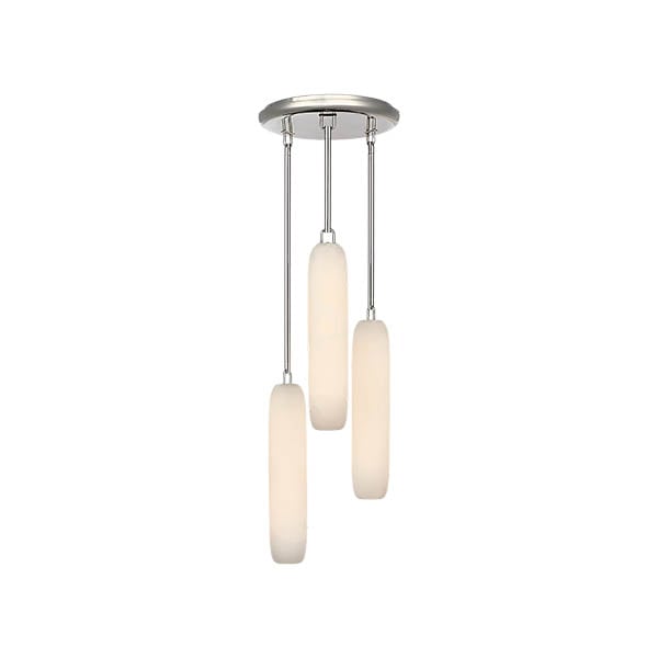 【Visual Comfort】アメリカ・デザイン照明 ペンダントライト「Formosa 3-Light Pendant」LED　シルバー（W254×H940mm）