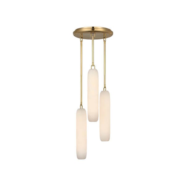 【Visual Comfort】アメリカ・デザイン照明 ペンダントライト「Formosa 3-Light Pendant」LED　ゴールド（W254×H940mm）