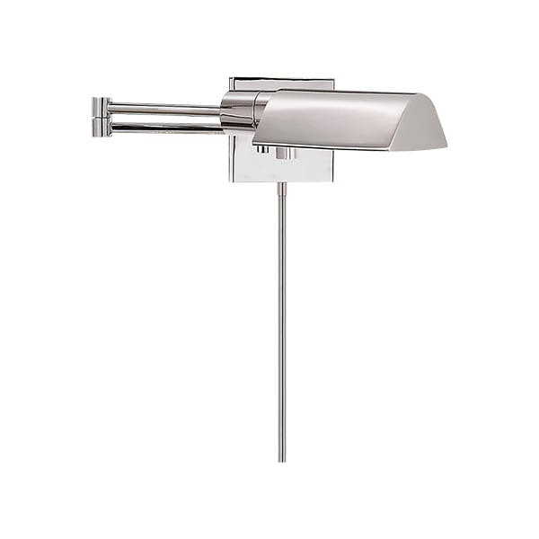 【Visual Comfort】アメリカ・ウォールライト「Studio Swing Arm Classic Wall Light」1灯 シルバー（W406×D635×H102mm）