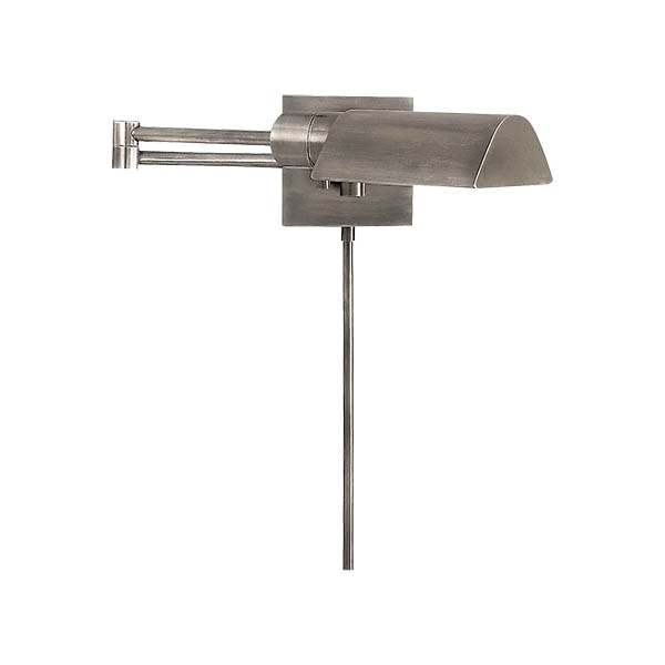 【Visual Comfort】アメリカ・ウォールライト「Studio Swing Arm Classic Wall Light」1灯 シルバー（アンティーク）（W406×D635×H102mm）