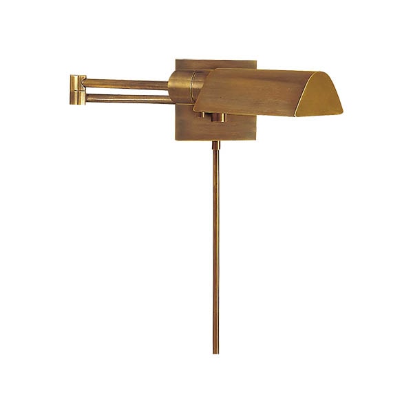 【Visual Comfort】アメリカ・ウォールライト「Studio Swing Arm Classic Wall Light」1灯 ゴールド（W406×D635×H102mm）