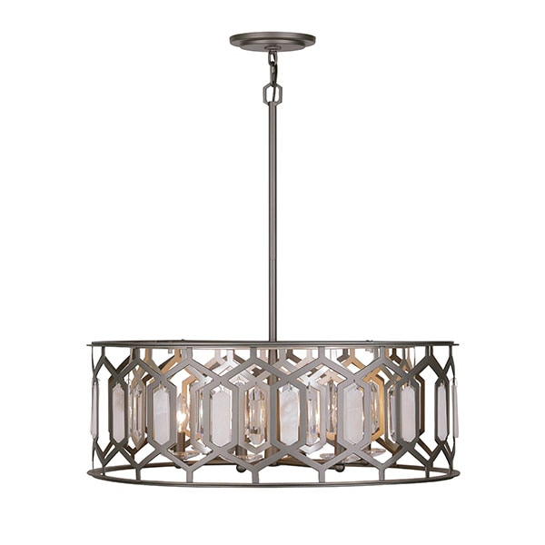 【Minka-Lavery】アメリカ・ペンダントライト「Hexly」ブロンズ・シルバー（φ711×H324mm）