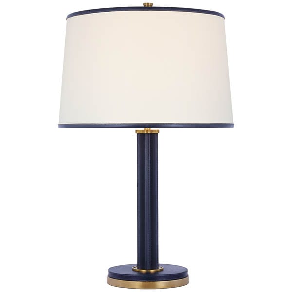【Visual Comfort】テーブルライト 1灯 「Riley Medium Table Lamp」　ブルー・ゴールド (W483×H711mm)
