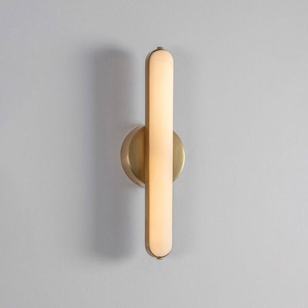 【STUDIO FENICE】デザイン照明・ウォールライト「STADIUM ROUND WALL LIGHT」1灯・全3色（W70×D60×H350mm）