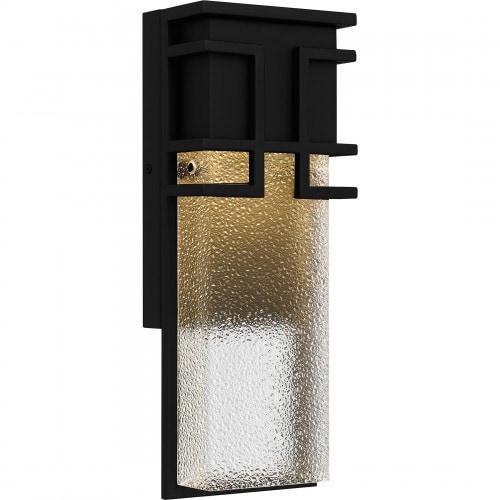 【QUOIZEL】アメリカ・デザイン照明 アウトドア LEDウォールライト「Daymon」ブラック（W150×D100×H400mm）