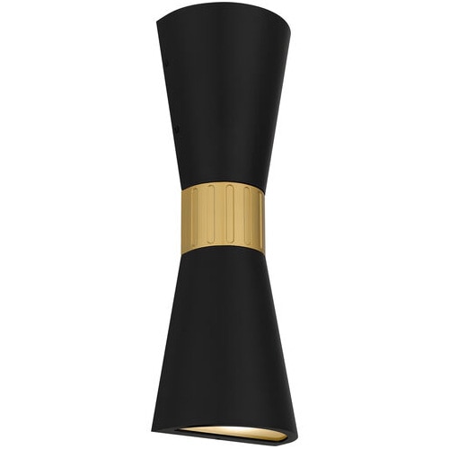 【QUOIZEL】アメリカ・デザイン照明 アウトドア LEDウォールライト「Dexter」マットブラック（W160×D100×H480mm）