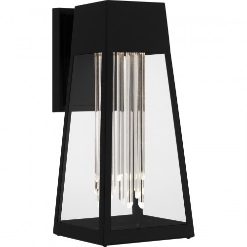 【QUOIZEL】アメリカ・デザイン照明 アウトドア LEDウォールライト「Guinn」マットブラック（W150×D190×H360mm）
