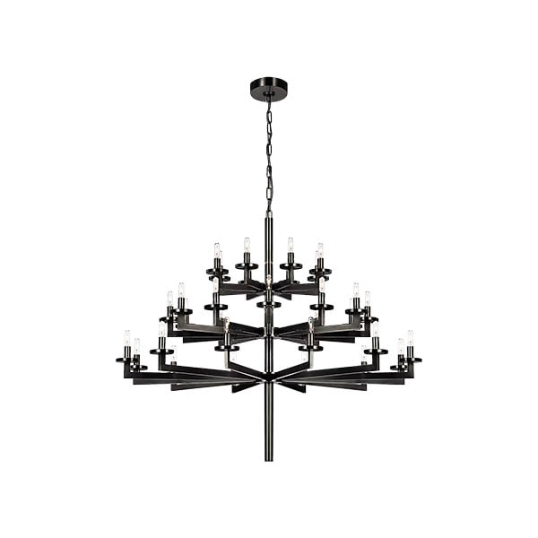 【Visual Comfort】アメリカ・デザイン照明 シャンデリア「Liaison Triple Tier Chandelier」32灯　ブロンズ（シェードなし）（W1194×H991mm）