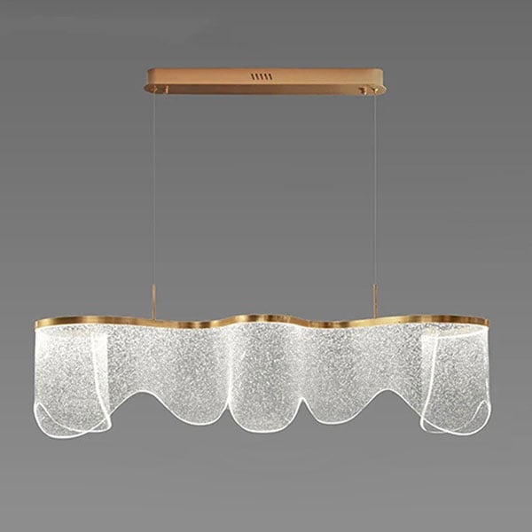 デザイン照明　モダンシーリングペンダントライト　ゴールド（W1200×H1500mm）