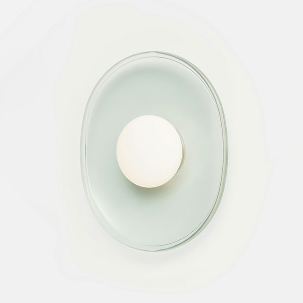 【RBW】アメリカ・デザイン照明　ウォールライト「Crepe Sconce」グリーン（W320×D85×H378mm）