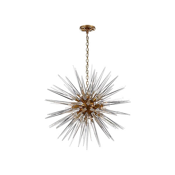 【Visual Comfort】アメリカ・デザイン・スプートニク照明「Quincy Medium Sputnik Chandelier」20灯　ゴールド（W737×H762mm）
