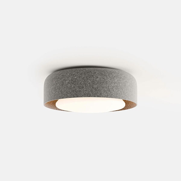 【RBW】アメリカ・デザイン照明　シーリングライト「Highline Flush Mount」グレー（φ360×H148mm）