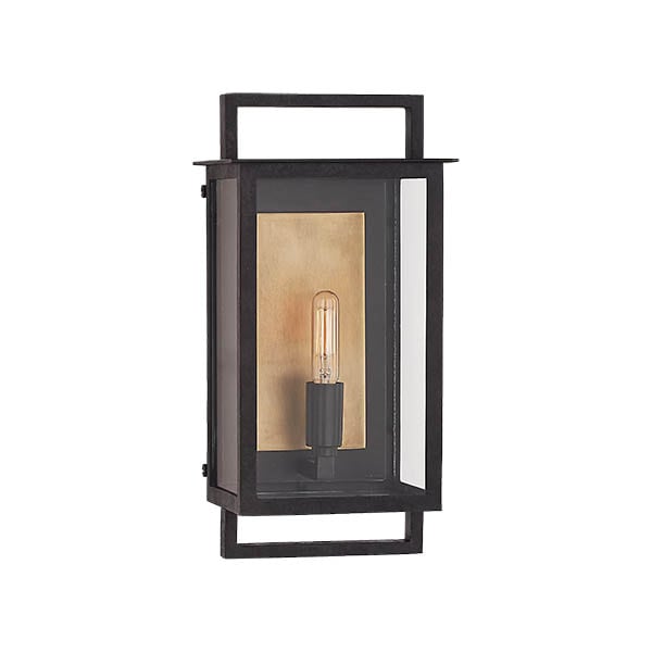 【Visual Comfort】アメリカ・ウォールライト「Halle Small Wall Lantern」1灯 ブラック（W152×D152×H330mm）