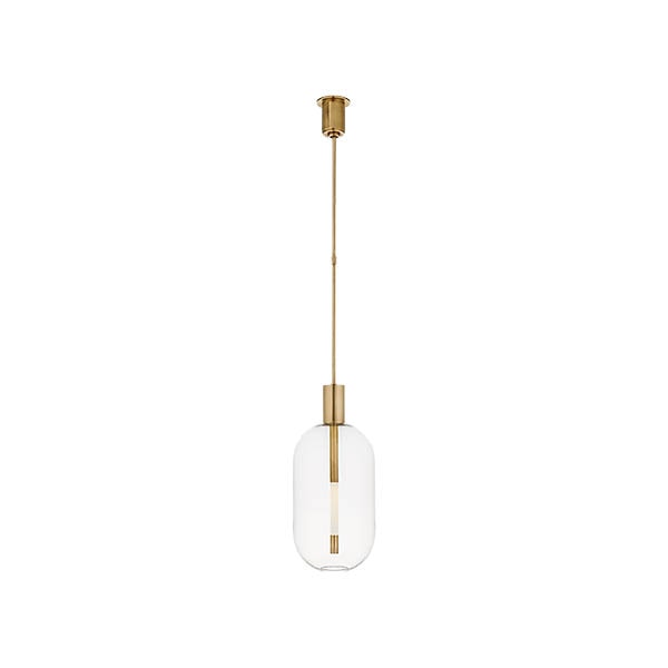 【Visual Comfort】アメリカ・デザイン照明 ペンダントライト「Nye Tall Pendant」LED　ゴールド（W279×H635mm）