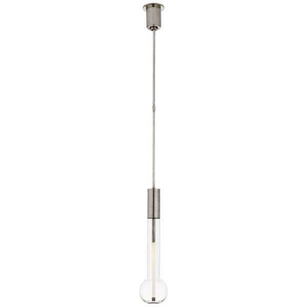 【Visual Comfort】アメリカ・デザイン照明 ペンダントライト「Nye Long Pendant」LED　シルバー（W152×H610mm）