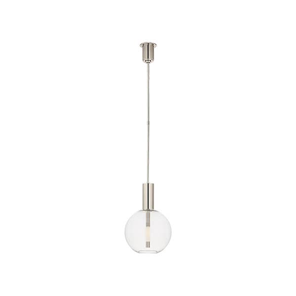 【Visual Comfort】アメリカ・デザイン照明 ペンダントライト「Nye Globe Pendant」LED　シルバー（W330×H483mm）