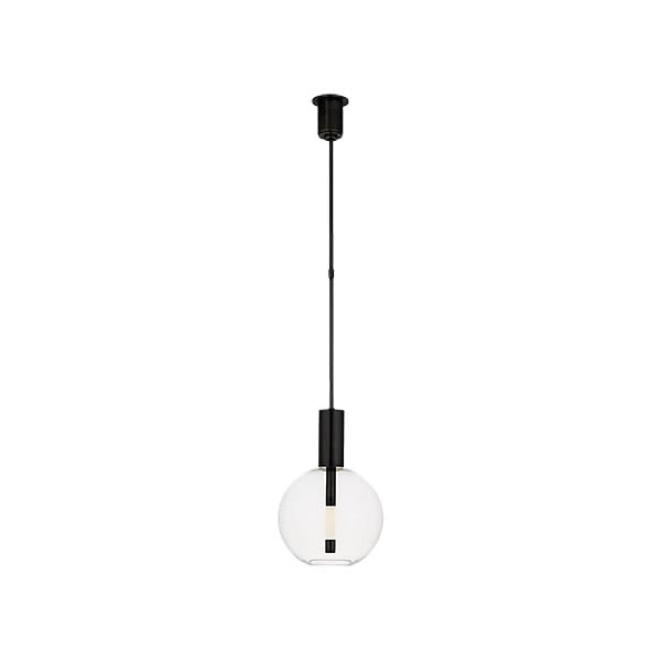 【Visual Comfort】アメリカ・デザイン照明 ペンダントライト「Nye Globe Pendant」LED　ブロンズ（W330×H483mm）