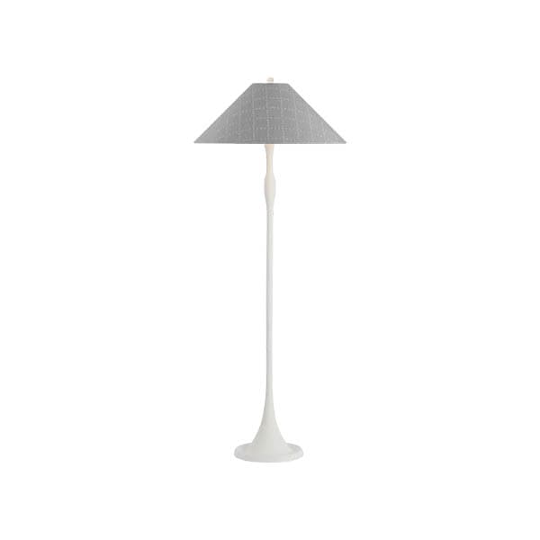 【Visual Comfort】アメリカ・フロアライト「Romero Medium Floor Lamp」1灯　ホワイト・グレー (W533×H1346mm)