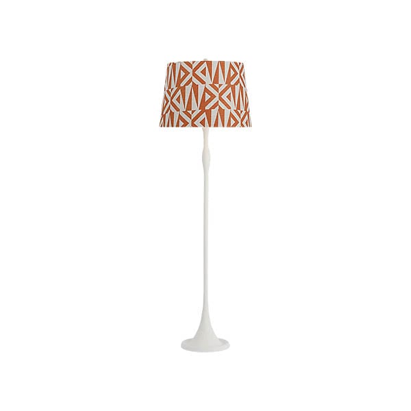 【Visual Comfort】アメリカ・フロアライト「Romero Medium Floor Lamp」1灯　ホワイト・オレンジ (W533×H1346mm)