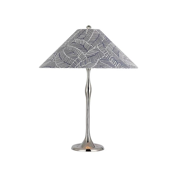 【Visual Comfort】テーブルライト 1灯 「Romero Medium Table Lamp」　シルバー・ネイビーリーフ (W406×H711mm)
