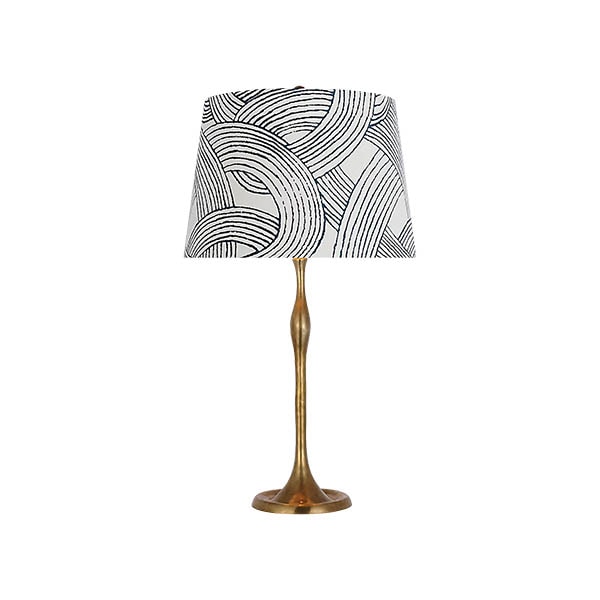 【Visual Comfort】テーブルライト 1灯 「Romero Medium Table Lamp」　ゴールド・ブルーフリーフォーム (W406×H711mm)