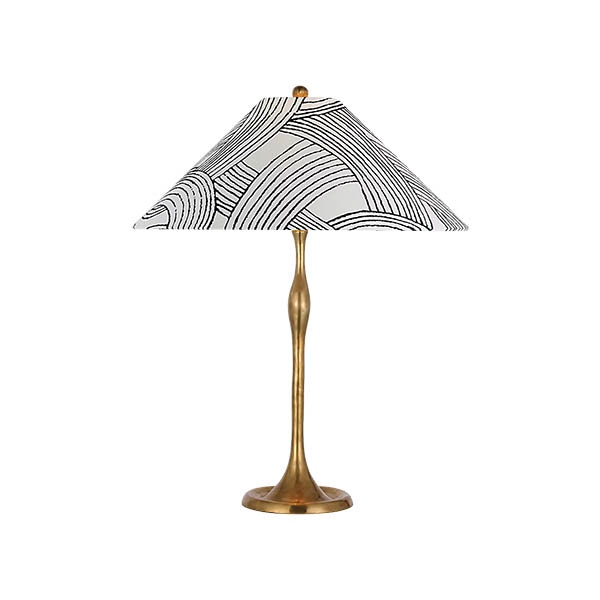 【Visual Comfort】テーブルライト 1灯 「Romero Medium Table Lamp」　ゴールド・ブルーフリーフォーム (W406×H711mm)