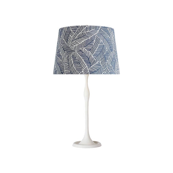 【Visual Comfort】テーブルライト 1灯 「Romero Medium Table Lamp」　ホワイト・ネイビーリーフ (W406×H711mm)