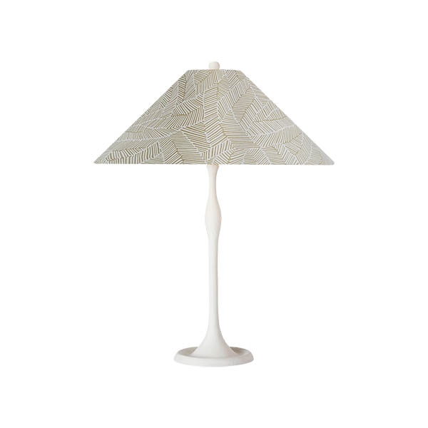 【Visual Comfort】テーブルライト 1灯 「Romero Medium Table Lamp」　ホワイト・トープリーフ (W406×H711mm)