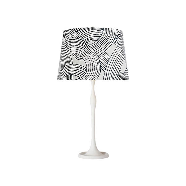 【Visual Comfort】テーブルライト 1灯 「Romero Medium Table Lamp」　ホワイト・ブルーフリーフォーム (W406×H711mm)
