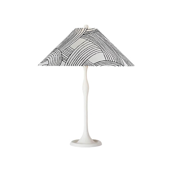 【Visual Comfort】テーブルライト 1灯 「Romero Medium Table Lamp」　ホワイト・ブルーフリーフォーム (W406×H711mm)