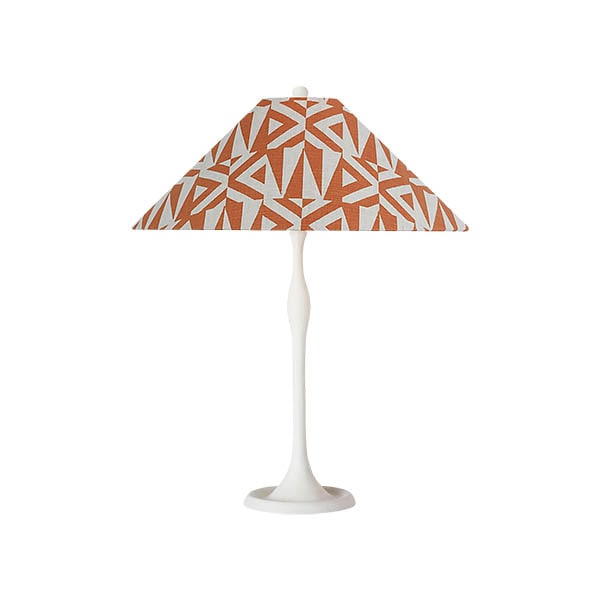 【Visual Comfort】テーブルライト 1灯 「Romero Medium Table Lamp」　ホワイト・オレンジ (W406×H711mm)