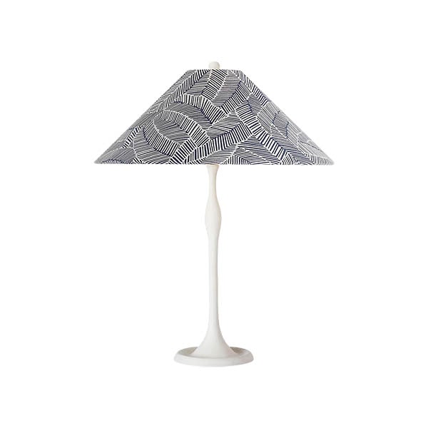 【Visual Comfort】テーブルライト 1灯 「Romero Medium Table Lamp」　ホワイト・ネイビーリーフ (W406×H711mm)