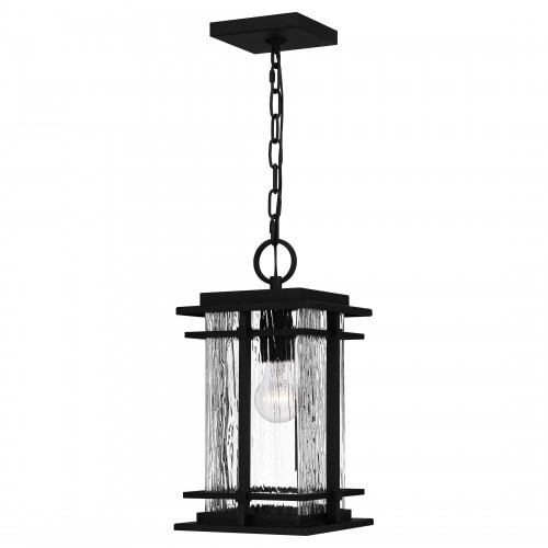 【QUOIZEL】アメリカ・デザイン照明 アウトドア ペンダントライト 1灯「McAlister」ブラック（W190×D190×H390mm）