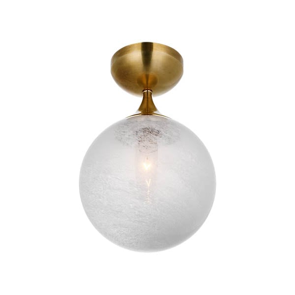 【Visual Comfort】アメリカ・デザイン照明 フラッシュマウント「Cristol Small Single Flush Mount」1灯・ゴールド（W305×H203mm）