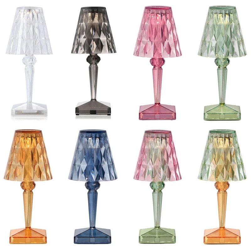 【Kartell】「New Battery lamp」LEDポータブルテーブルランプ 全8色（W120×D120×H300mm）