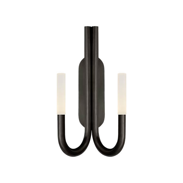 【Visual Comfort】アメリカ・ウォールライト「Rousseau Double Wall Sconce」LED ブロンズ・エッチングクリスタル（W254×D127×H508mm）