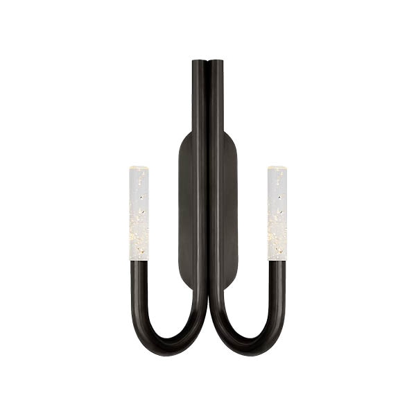 【Visual Comfort】アメリカ・ウォールライト「Rousseau Double Wall Sconce」LED ブロンズ・シードグラス（W254×D127×H508mm）