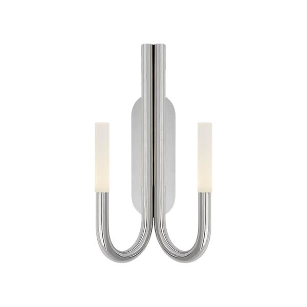 【Visual Comfort】アメリカ・ウォールライト「Rousseau Double Wall Sconce」LED シルバー・エッチングクリスタル（W254×D127×H508mm）