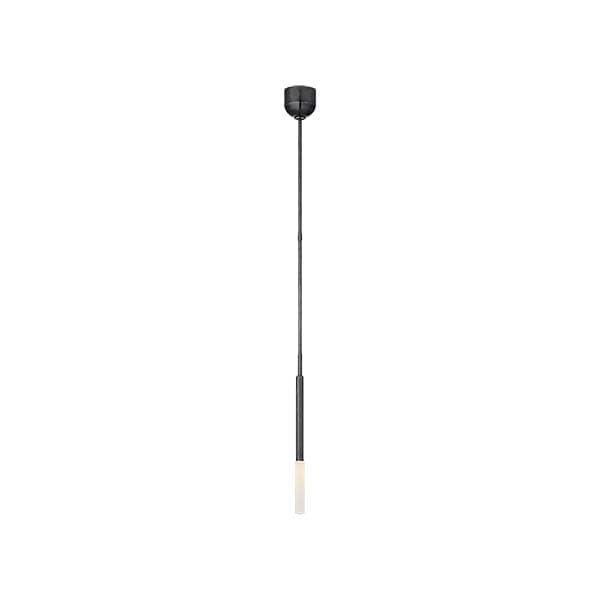 【Visual Comfort】アメリカ・デザイン照明 ペンダントライト「Rousseau Single Pendant」　LED　ブロンズ・エッチングクリスタル（W25×H559mm）