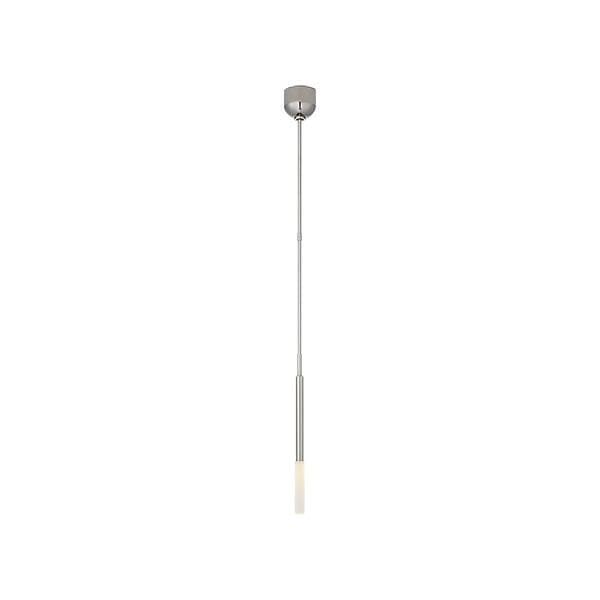 【Visual Comfort】アメリカ・デザイン照明 ペンダントライト「Rousseau Single Pendant」　LED　シルバー・エッチングクリスタル（W25×H559mm）