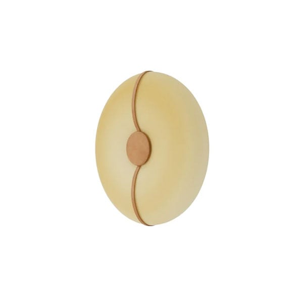 【TOOY】イタリア・デザイン照明「Bolina」ウォールライト　アンバー（φ350×D124mm）