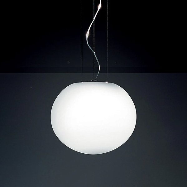 【LEUCOS】イタリア・デザイン照明「Sphera」ペンダントライト　クローム（φ450×H390mm）