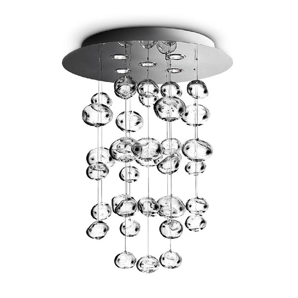 【LEUCOS】イタリア・デザイン照明「Ether」シーリングペンダントライト（φ600×H850mm）